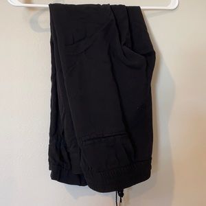 Cute Black Flowy Jogger Pants